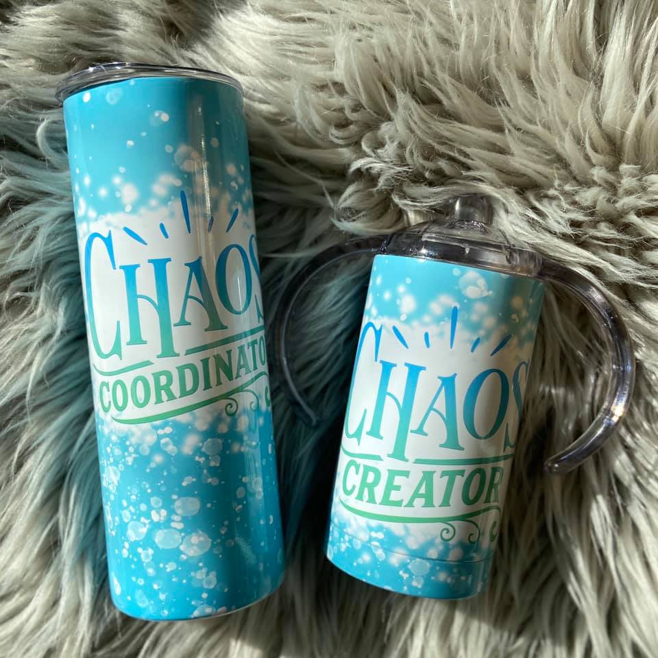 Mommy and me Chaos Coordinator Creator Tumbler Set