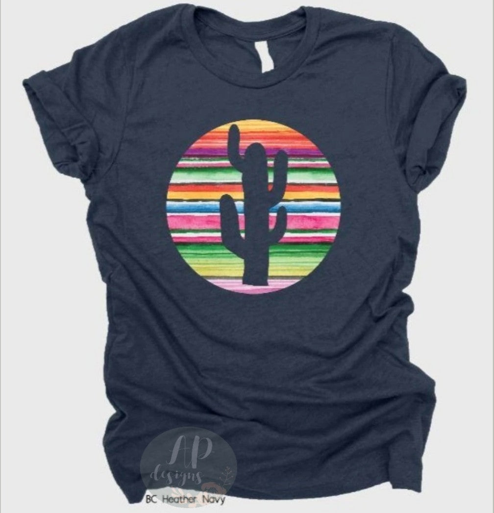 Serape Cactus Circle