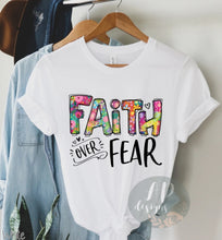 Load image into Gallery viewer, Faith Over Fear Full Color Floral
