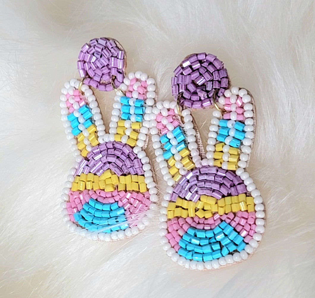 Multicolored  Bunny Seed Bead