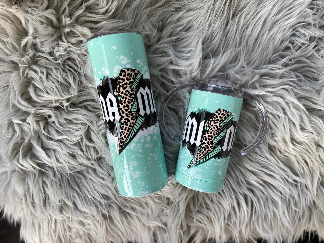 Mommy and me Mama mini Lightning Bolt Tumbler Set