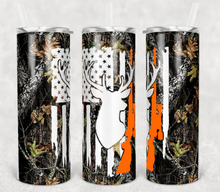 Load image into Gallery viewer, Hunting  Tumbler Orange Gun  Tumbler

