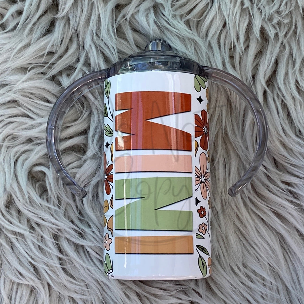 Mini Retro Floral Grow with me Tumbler