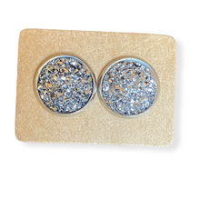 Load image into Gallery viewer, Placed Round Stud Earrings
