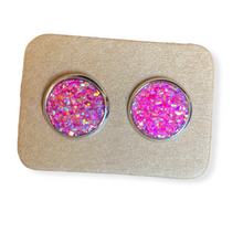 Load image into Gallery viewer, Placed Round Stud Earrings
