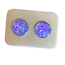 Load image into Gallery viewer, Placed Round Stud Earrings
