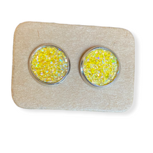 Load image into Gallery viewer, Placed Round Stud Earrings
