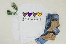 Load image into Gallery viewer, Broncos Leopard Hearts
