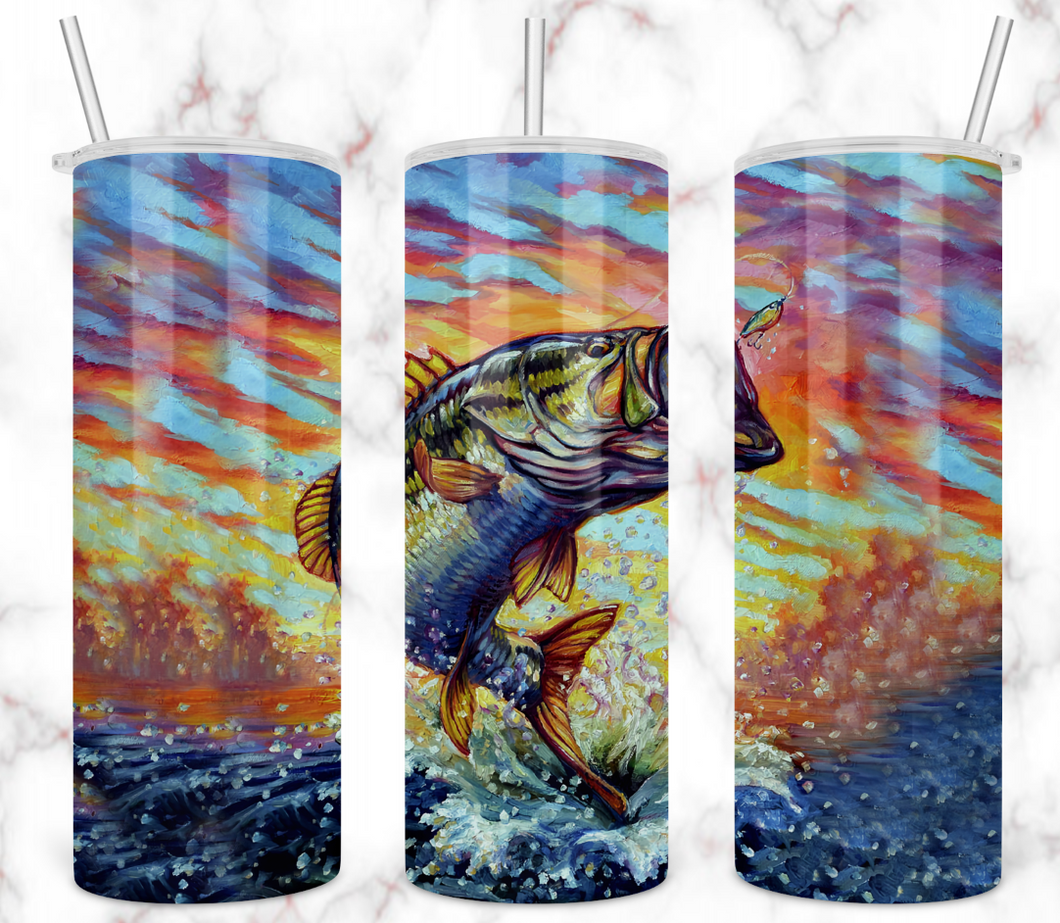 Sunset Fish Tumbler