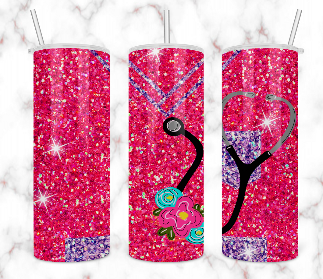 Glitter Scrubs Tumbler