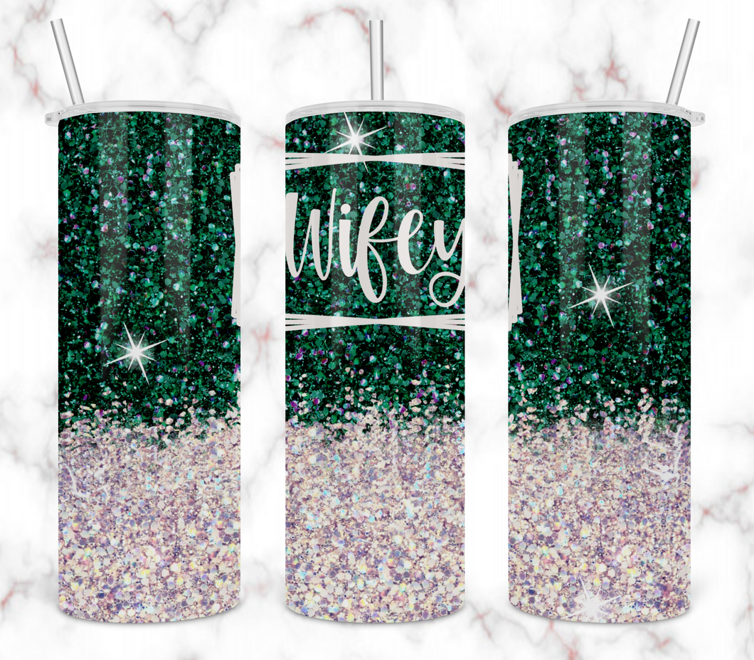 Green Wifey Tumbler