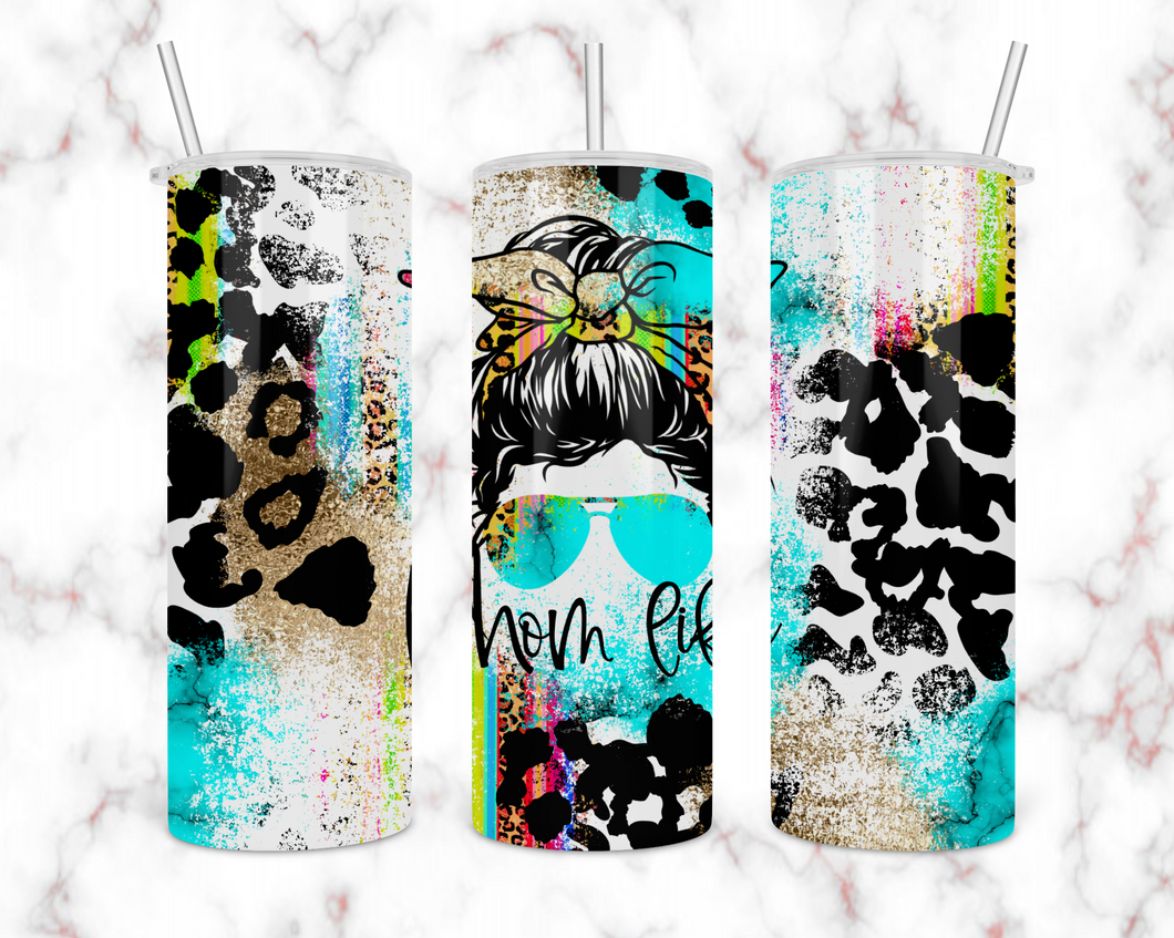 Leopard Serape Mom/Mini Life Tumbler