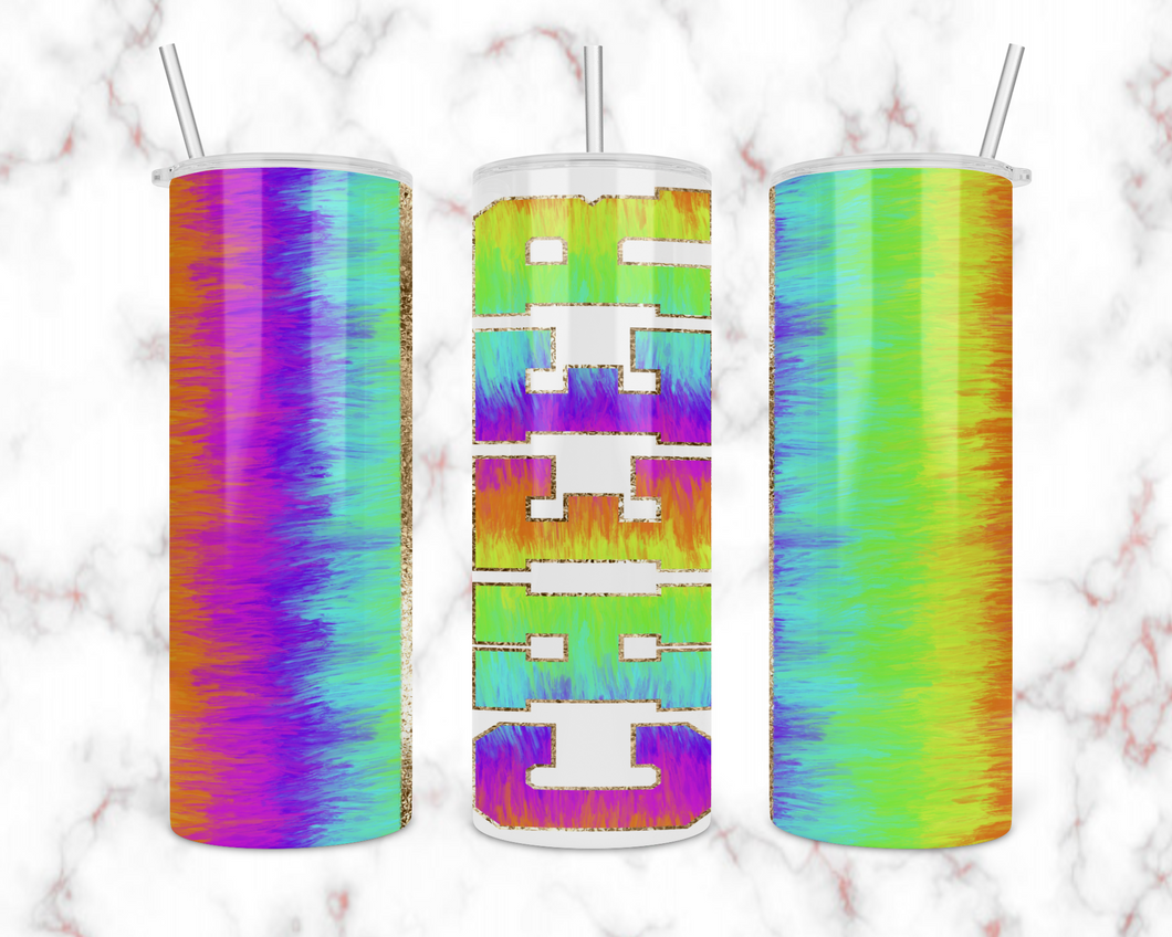 Cheer Tie Dye Tumbler