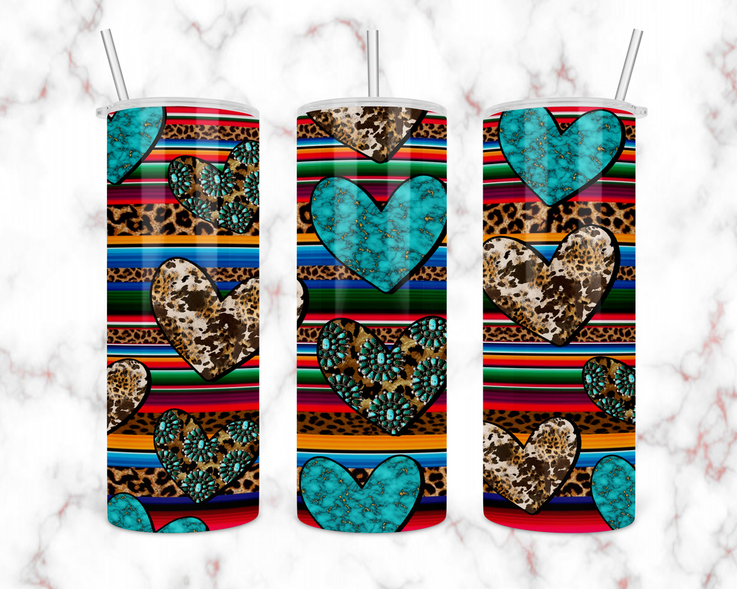 Western Hearts Tumbler