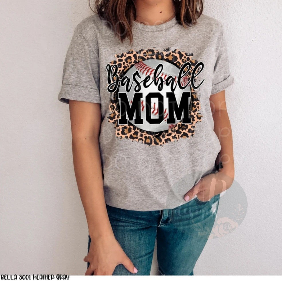 Baseball Mom Leopard