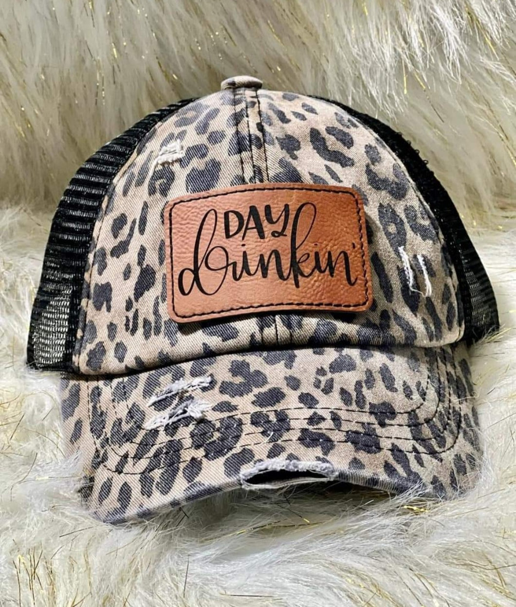 Leopard Day Drinkin Hat