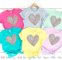 Load image into Gallery viewer, Gold Accent Hand Drawn Heart

