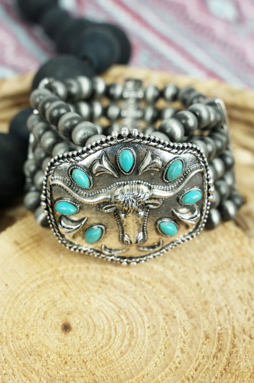 Clara Lane Silvertone Bracelet