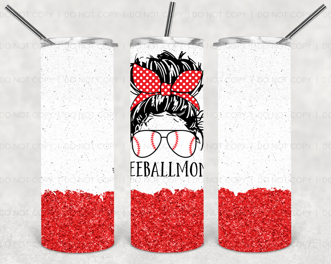 Tee Ball Mom Life Tumbler