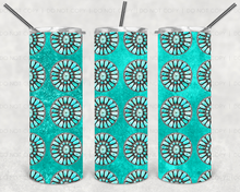 Load image into Gallery viewer, Turquoise Pattern Tumbler
