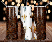 Load image into Gallery viewer, Cow Leather 2 Tumbler
