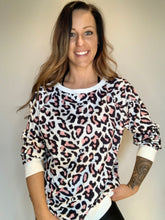 Load image into Gallery viewer, Pink Animal Print Pullover
