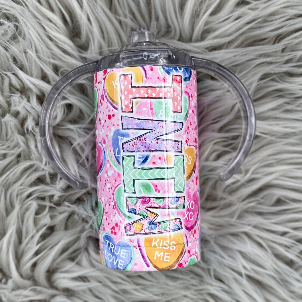 Conversation Hearts Mini Grow with me Tumbler