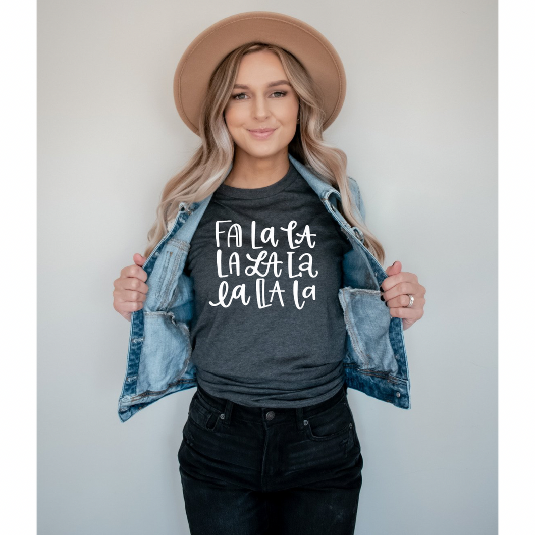 Fa La La - Screen Print Transfer Graphic Tee