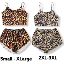 Load image into Gallery viewer, Leopard Tank Lounge PJ Set
