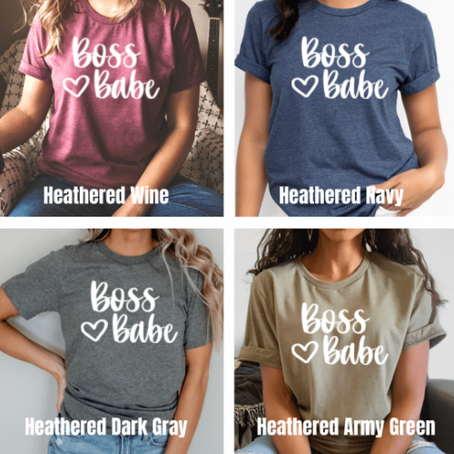 Boss Babe - Screen Print Transfer Graphic Tee