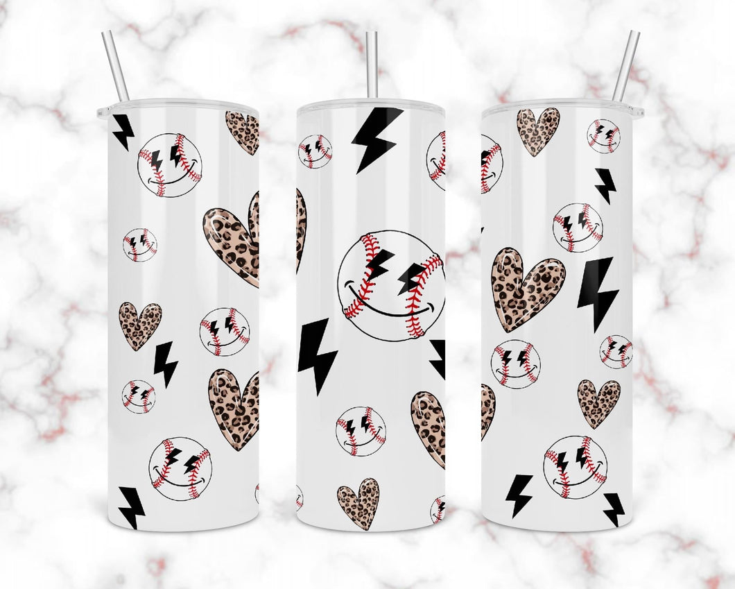 Happy Baseball Tumbler