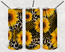 Load image into Gallery viewer, Honeycomb and Sunflower  Tumbler
