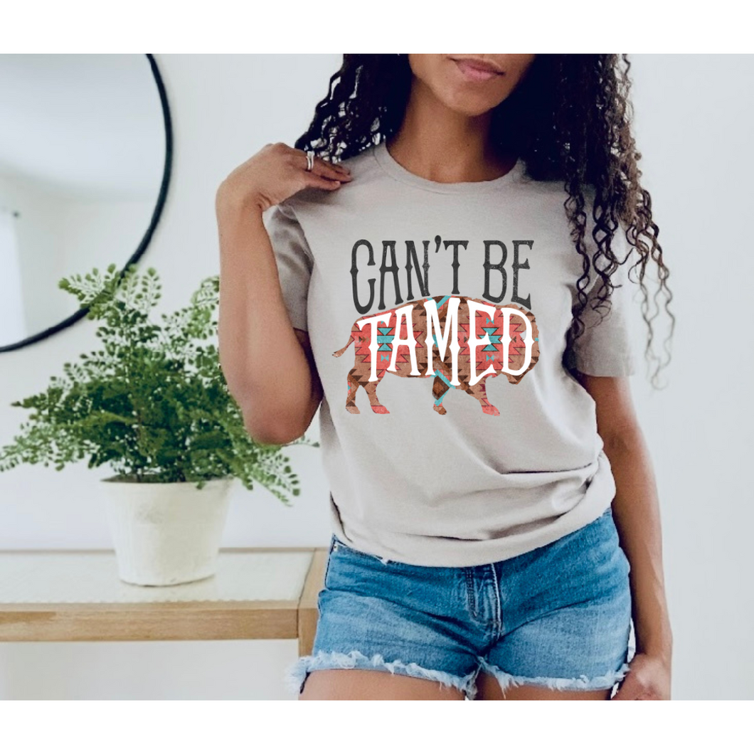Can’t Be Tamed - Direct to Garment (DTG) - Graphic Tee