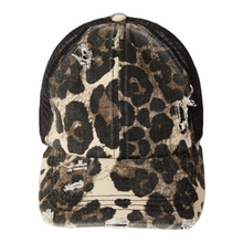 Load image into Gallery viewer, Leopard With Ponytail Back Hat
