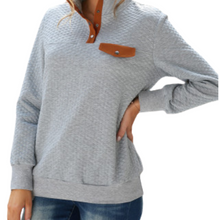 Load image into Gallery viewer, Gray Quilted Pullover
