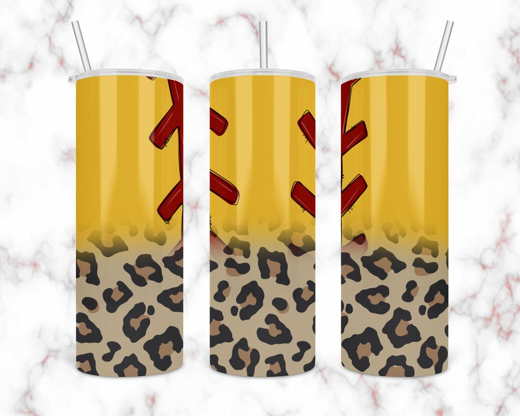 Leopard Softball Tumbler