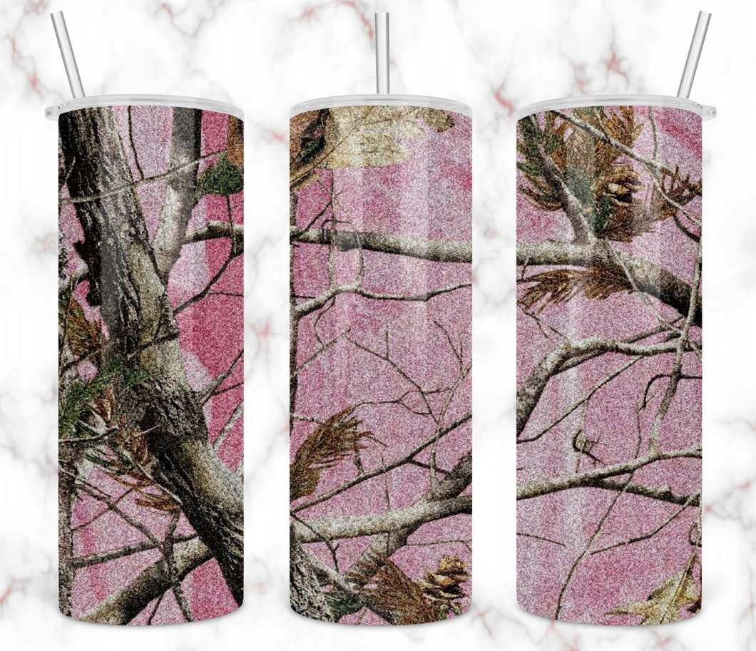 Pink Camo Tumbler