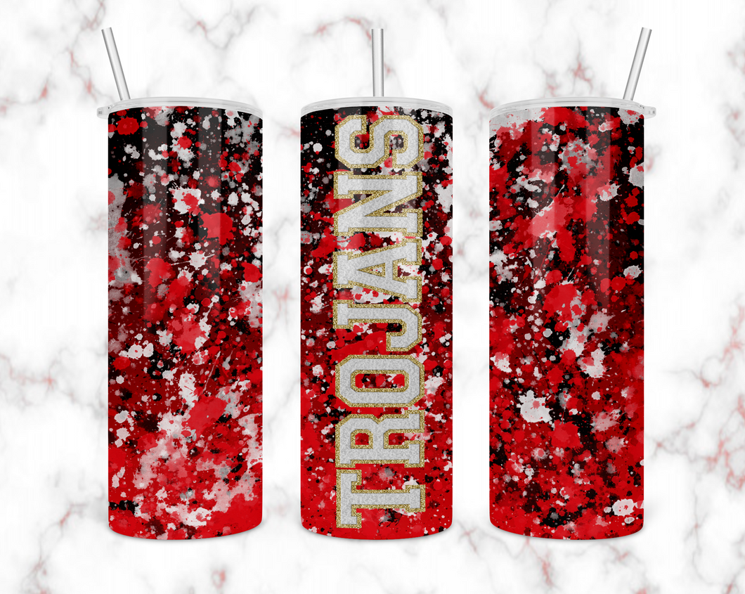 Trojans Red and White Tumbler