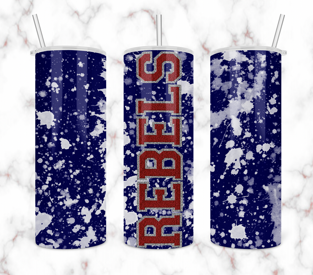 Rebels Blue and Red Tumbler