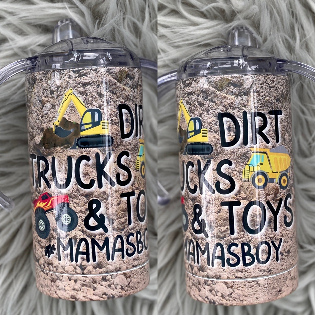 Dirt, Trucks, & Toys Grow with me Tumbler
