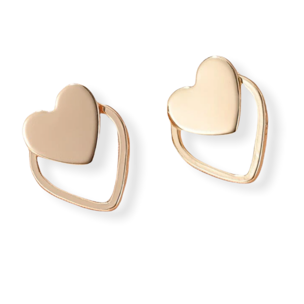 Double Heart Earrings