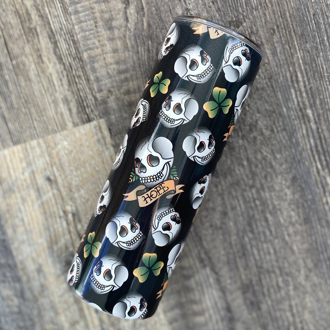 Tattoo Love Skulls Tumbler