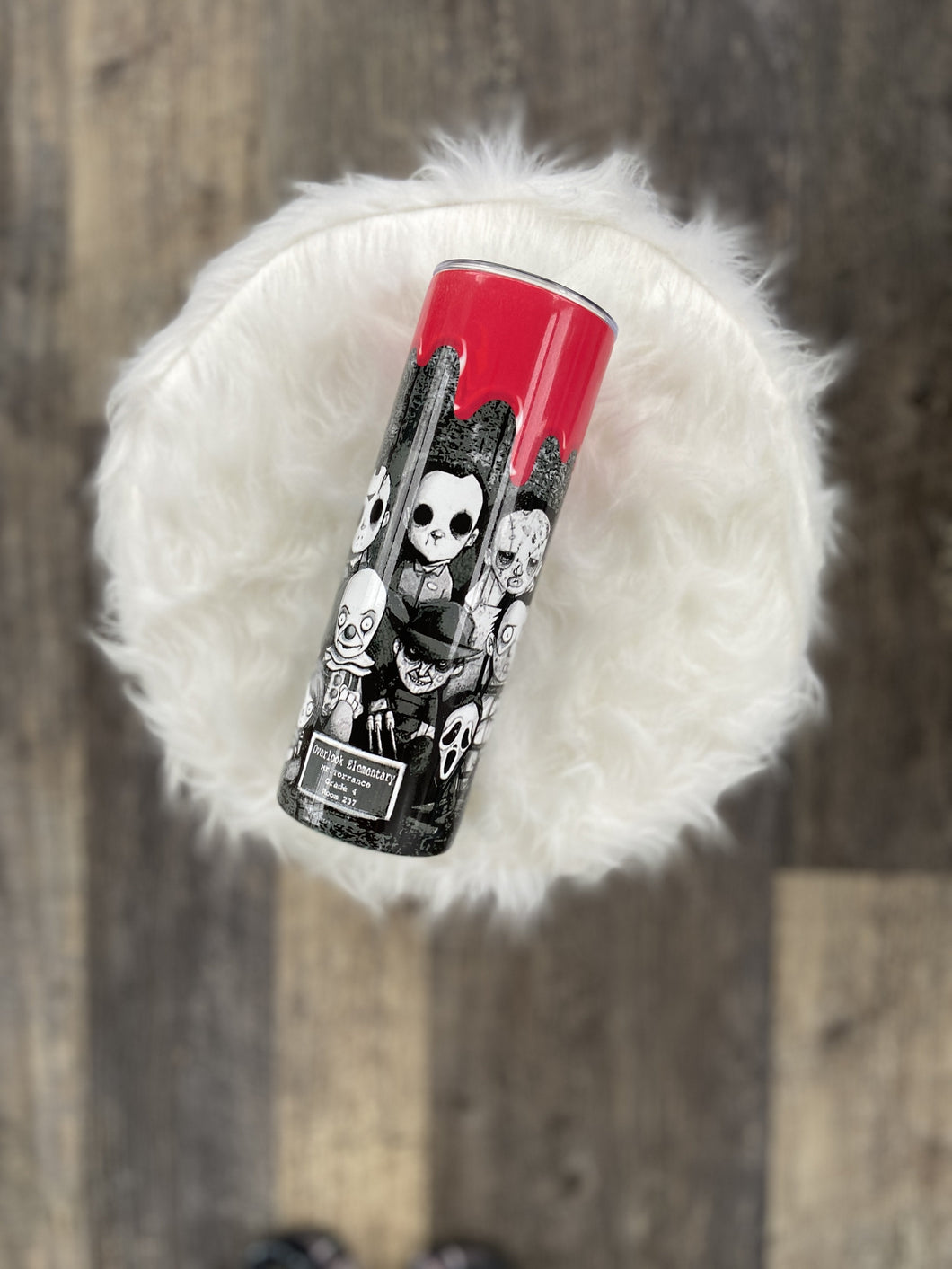 Horror characters blood drips Tumbler