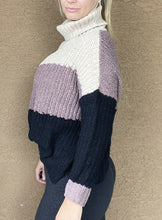 Load image into Gallery viewer, Brown Color Block Sweater
