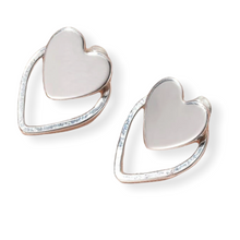 Load image into Gallery viewer, Double Heart Earrings
