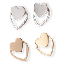 Load image into Gallery viewer, Double Heart Earrings
