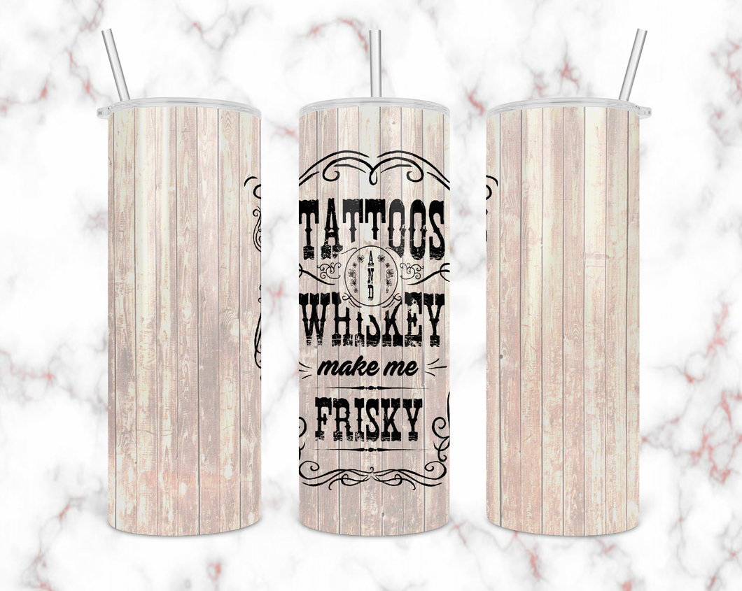 Tattoos and Whiskey Tumbler