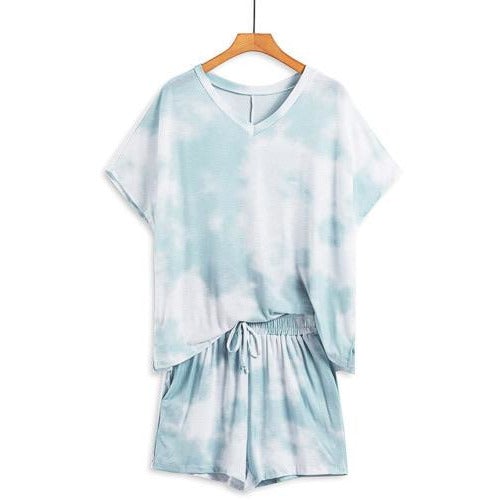 Blue Tie Dye Lounge PJ Set