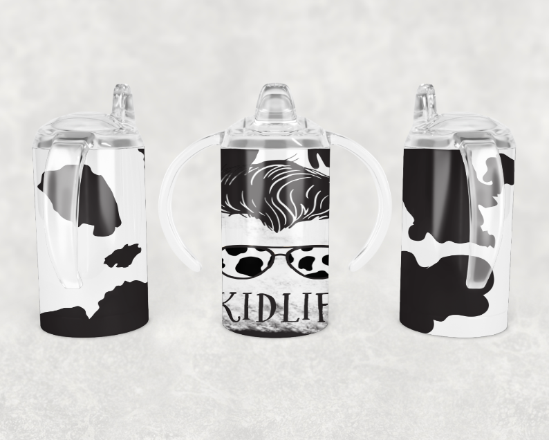 Kid Life Cow Print Boy Grow with me Tumbler