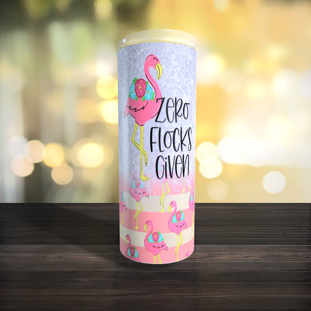 Zero Flocks Given Flamingo Tumbler